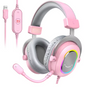 Gaming Headset USB – 7.1 Surround Sound, RGB en Microfoon, Comfortabel Design