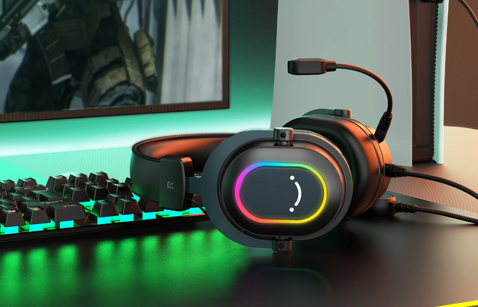 Gaming Headset USB – 7.1 Surround Sound, RGB en Microfoon, Comfortabel Design