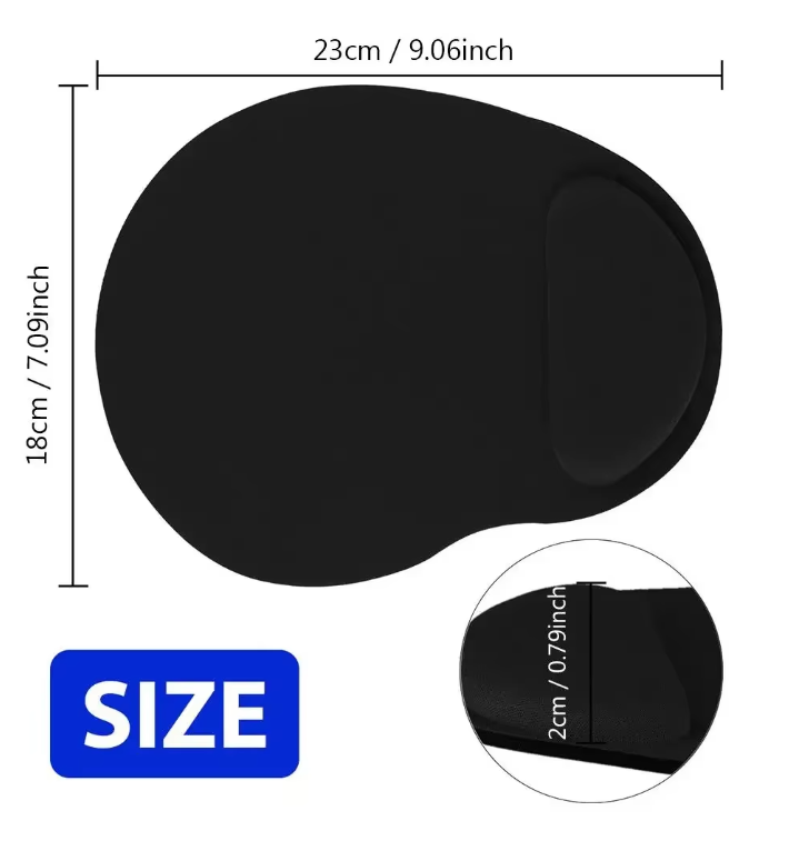 Ergonomische Muismat met Polssteun – Comfortabele Antislip Wrist Support