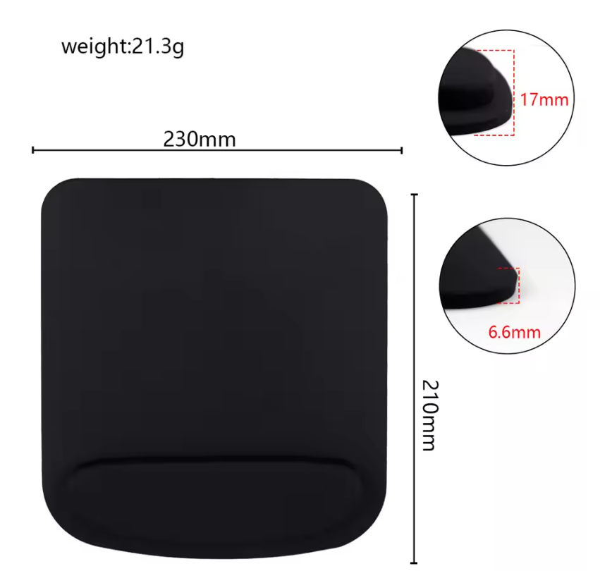 Ergonomische Muismat met Polssteun – Comfortabele Antislip Bureau Accessoire