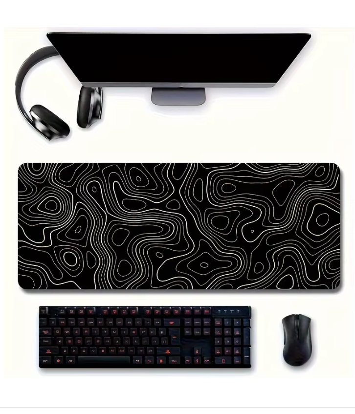 Grote Gaming Muismat – Bureau Mat met Antislip Rubber en Gestikte Randen