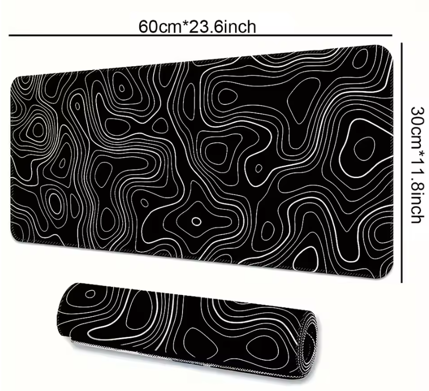 Grote Gaming Muismat – Bureau Mat met Antislip Rubber en Gestikte Randen