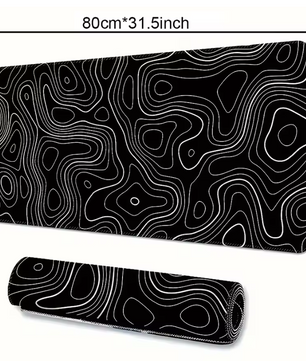 Grote Gaming Muismat – Bureau Mat met Antislip Rubber en Gestikte Randen