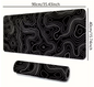 Grote Gaming Muismat – Bureau Mat met Antislip Rubber en Gestikte Randen