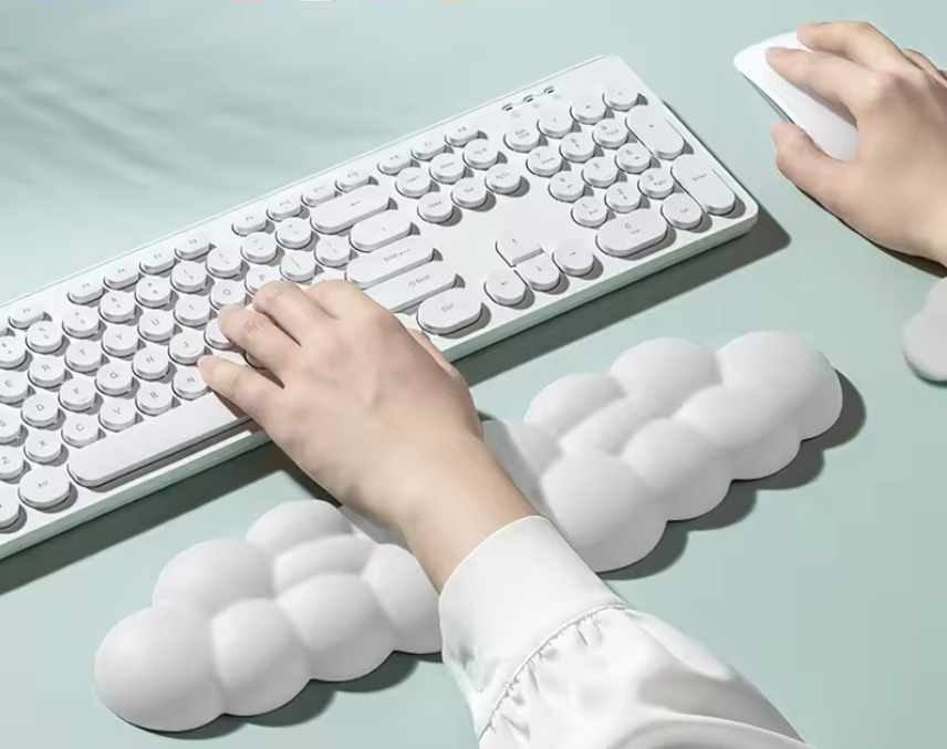 Ergonomische Polssteun Set – Muismat en Toetsenbord Pad met Antislip Onderzijde