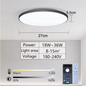 Smart LED Plafondlamp – Dimbaar met App en Afstandsbediening