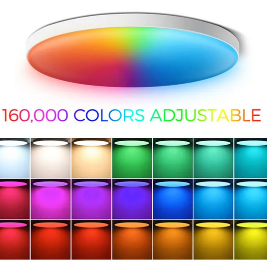 Smart LED Plafondlamp 24W – RGB Dimbaar met App en Voice Control