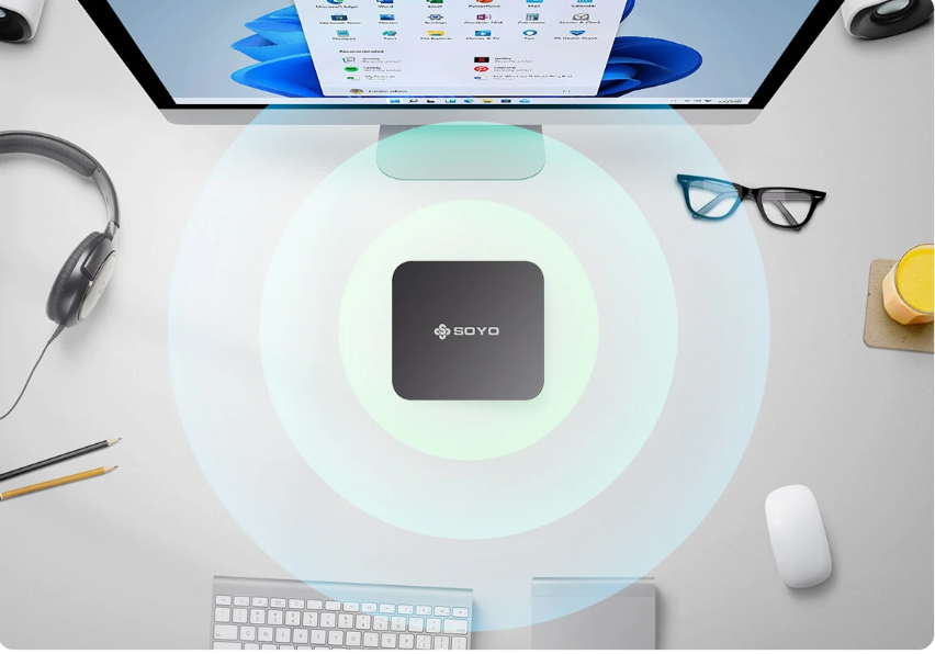 Mini PC Intel i5 – 8GB RAM, 128GB SSD, Dual 4K Display