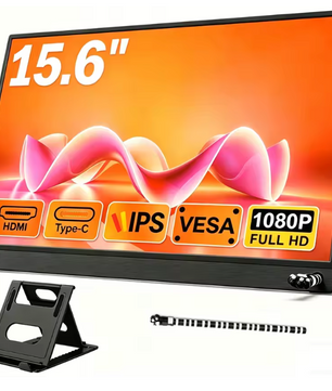 15.6 Inch Portable Monitor – Full HD IPS, USB-C en HDMI