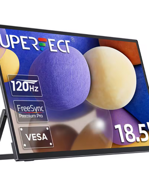 18.5 Inch Portable Monitor – 120Hz Full HD IPS met USB-C en HDMI
