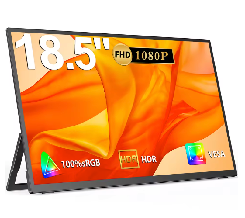 18.5 Inch Portable Monitor – 120Hz Full HD IPS met USB-C en HDMI