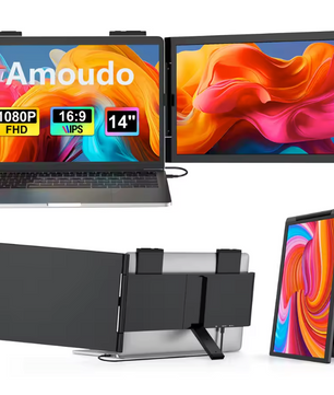 14 Inch Portable Monitor – Full HD IPS Laptop Screen Extender