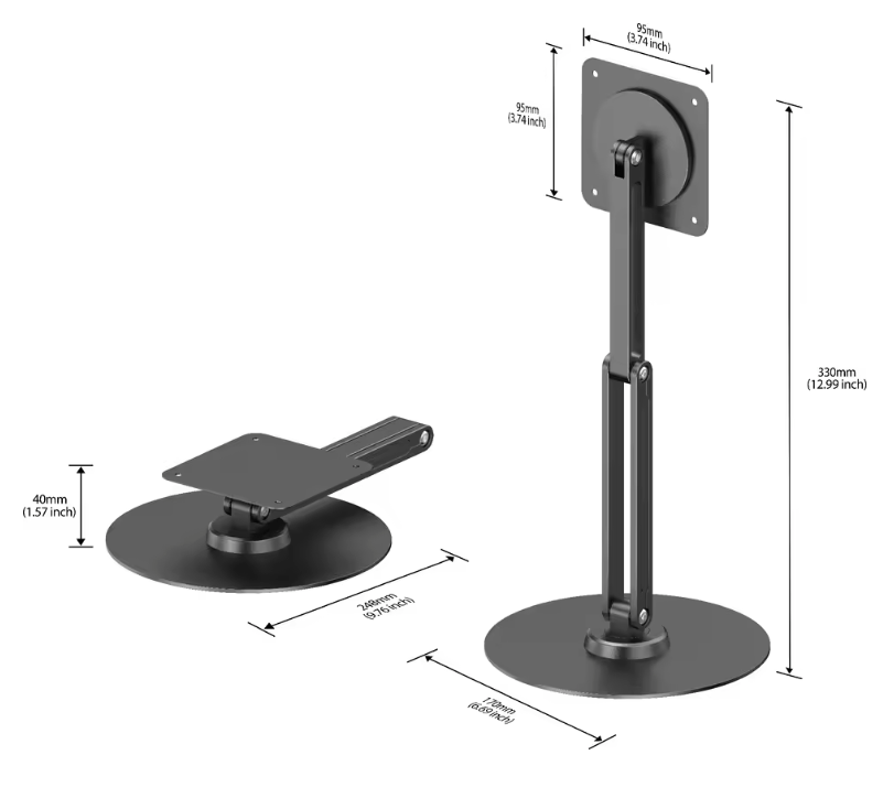 Magnetische Monitor Standaard – VESA 2-in-1 voor 7-19 Inch