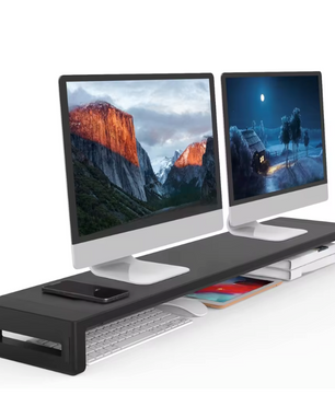 Dual Monitor Standaard – Bureau Riser voor 2 Schermen