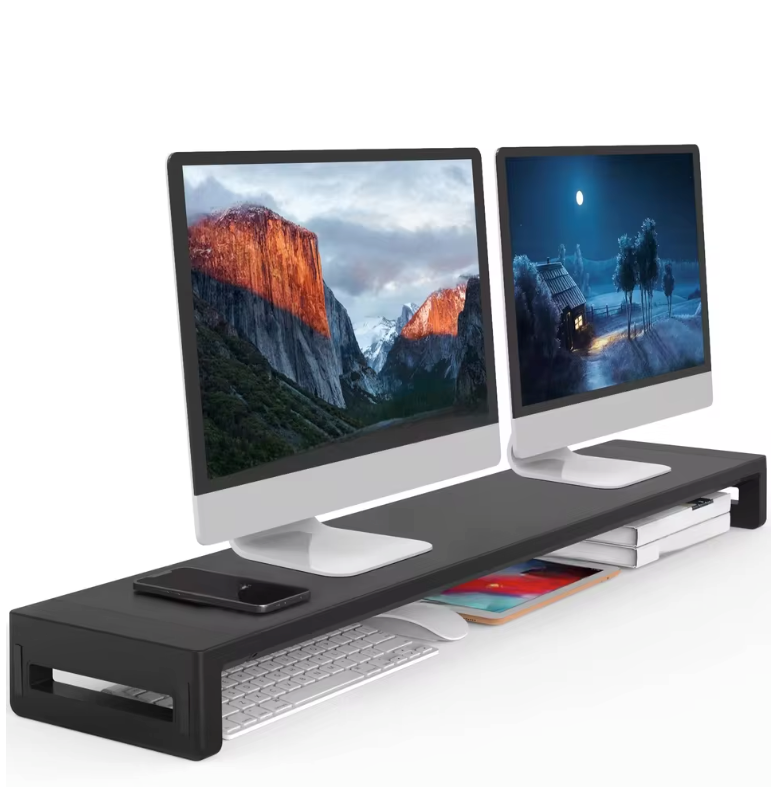 Dual Monitor Standaard – Bureau Riser voor 2 Schermen