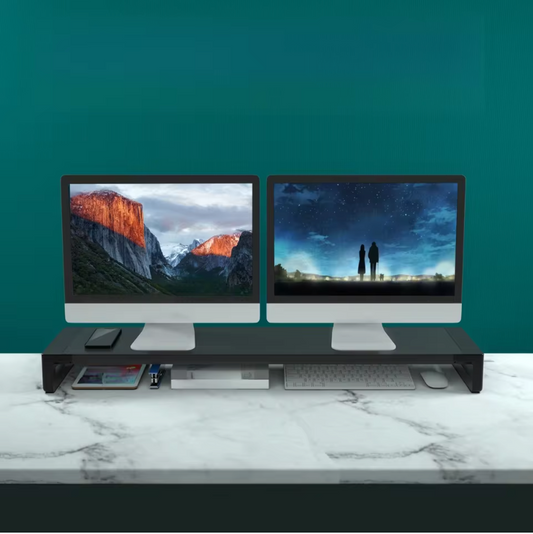 Dual Monitor Standaard – Bureau Riser voor 2 Schermen