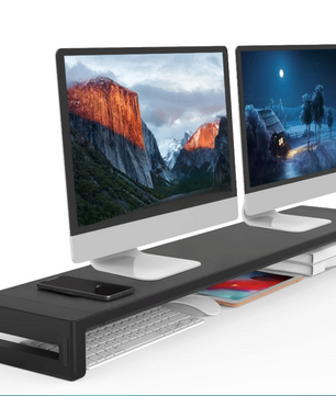 Dual Monitor Standaard – Bureau Riser voor 2 Schermen