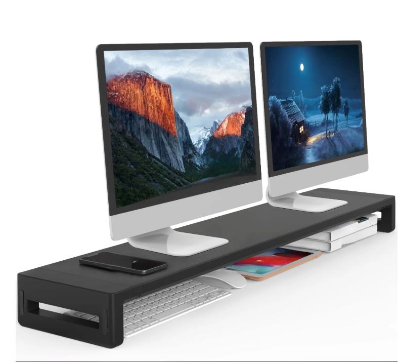Dual Monitor Standaard – Bureau Riser voor 2 Schermen