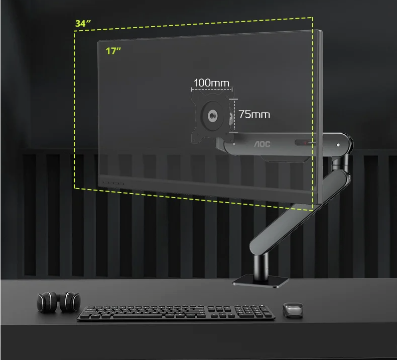 Monitor Arm Standaard – Verstelbare Beugel voor 17-34 Inch