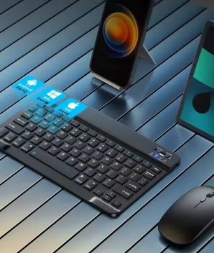 Draadloos Bluetooth Toetsenbord – Compact, Stil en Geschikt voor Tablet, Laptop en Smartphone