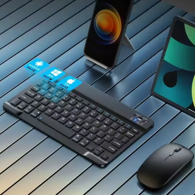 Draadloos Bluetooth Toetsenbord – Compact, Stil en Geschikt voor Tablet, Laptop en Smartphone