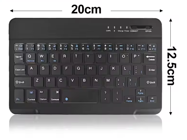 Draadloos Bluetooth Toetsenbord – Compact, Stil en Geschikt voor Tablet, Laptop en Smartphone