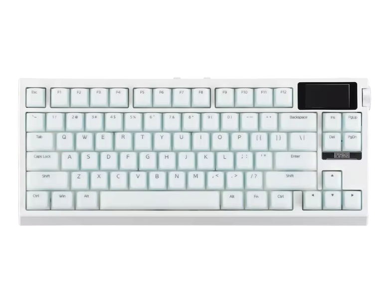 Mechanisch Toetsenbord 80% – Draadloos/Bluetooth/2.4GHz, Hot-Swap en Glazen Display met Knop