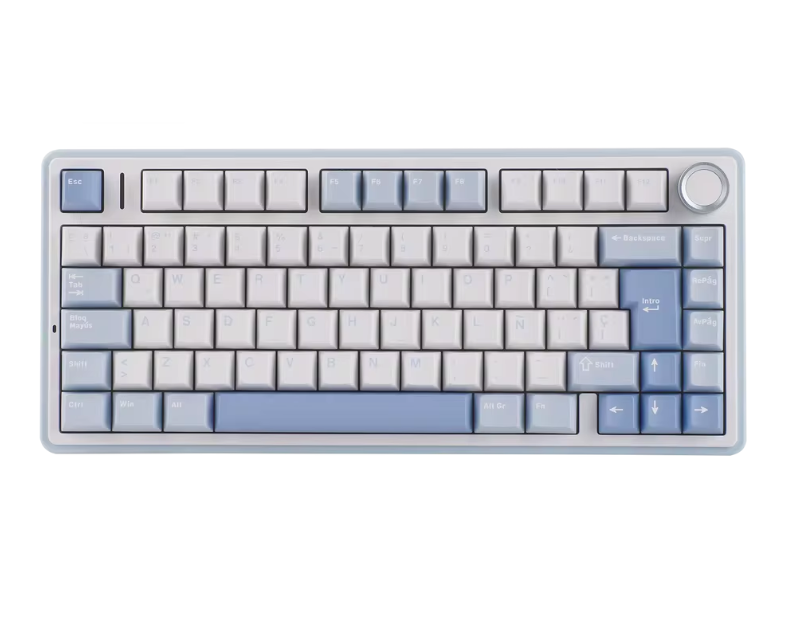 Mechanisch Gaming Toetsenbord 75% ISO-ES – Draadloos/Bluetooth/2.4GHz, Hot-Swap en RGB Verlichting