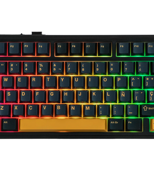 Mechanisch Gaming Toetsenbord 75% ISO-ES – Draadloos/Bluetooth/2.4GHz, Hot-Swap en RGB Verlichting