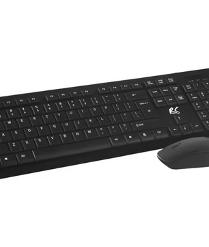 Draadloos Toetsenbord en Muis Set – QWERTY met Numeriek Toetsenblok, 2.4GHz Plug en Play