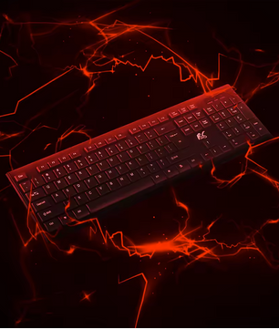 Draadloos Toetsenbord en Muis Set – QWERTY met Numeriek Toetsenblok, 2.4GHz Plug en Play