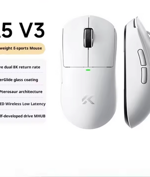 Ultralichte Gaming Muis – 26000 DPI, Draadloos/Bluetooth/2.4GHz, Ergonomisch en Low Latency