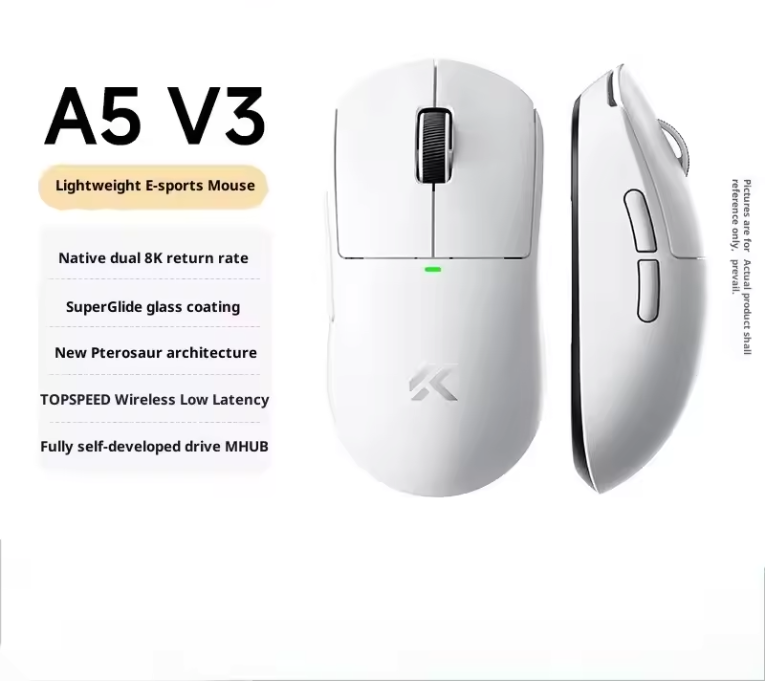 Ultralichte Gaming Muis – 26000 DPI, Draadloos/Bluetooth/2.4GHz, Ergonomisch en Low Latency