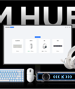Ultralichte Gaming Muis – 26000 DPI, Draadloos/Bluetooth/2.4GHz, Ergonomisch en Low Latency