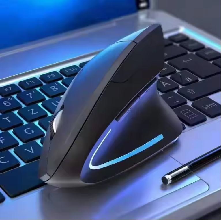 Ergonomische Verticale Draadloze Muis – 2.4GHz, 6 Knoppen en Instelbare DPI