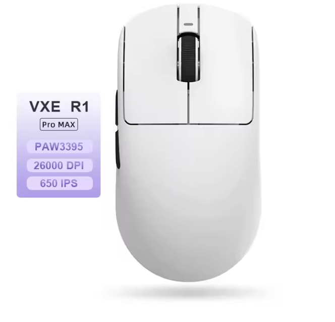 Ultralichte Esports Gaming Muis – 26000 DPI, Draadloos 2.4GHz, PAW3395 Sensor en Low Latency