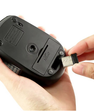 Draadloze Muis 2.4GHz – Compact, Ergonomisch en 6 Knoppen voor Laptop en PC