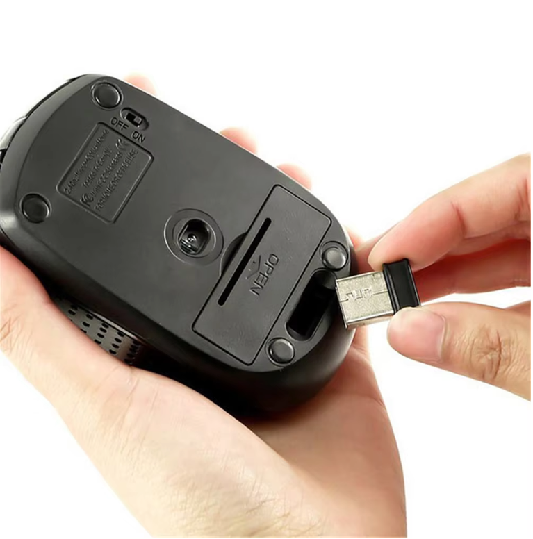 Draadloze Muis 2.4GHz – Compact, Ergonomisch en 6 Knoppen voor Laptop en PC