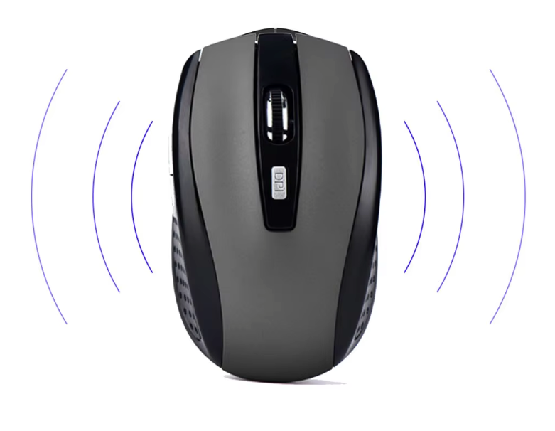 Draadloze Muis 2.4GHz – Compact, Ergonomisch en 6 Knoppen voor Laptop en PC