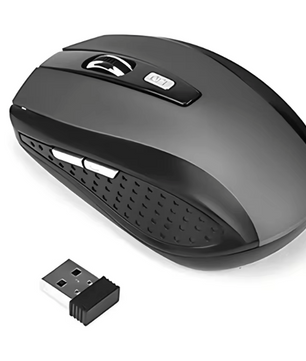 Draadloze Muis 2.4GHz – Compact, Ergonomisch en 6 Knoppen voor Laptop en PC