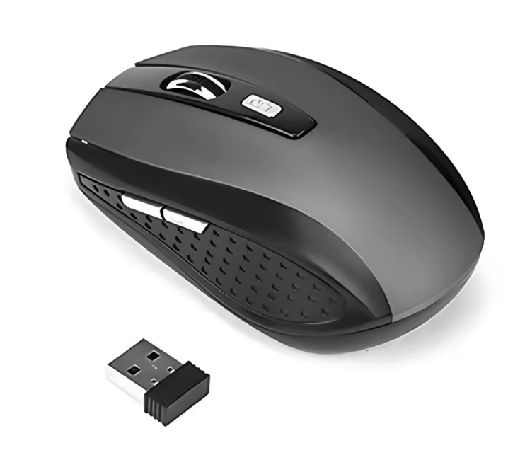 Draadloze Muis 2.4GHz – Compact, Ergonomisch en 6 Knoppen voor Laptop en PC