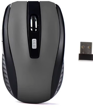 Draadloze Muis 2.4GHz – Compact, Ergonomisch en 6 Knoppen voor Laptop en PC