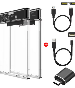 2.5” HDD/SSD Behuizing USB 3.0 en Type-C – Externe Hard Drive Case