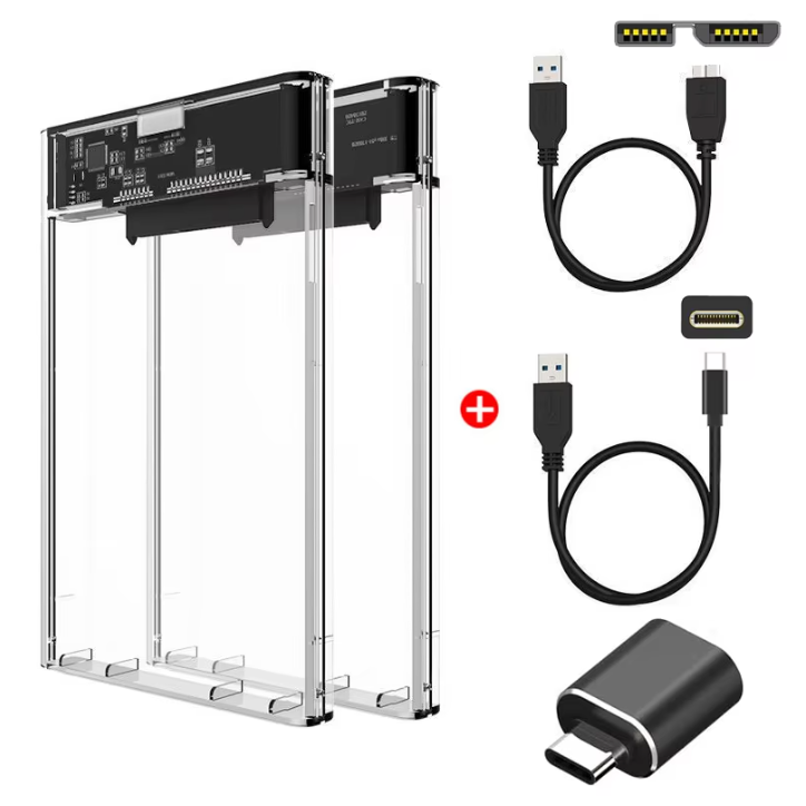 2.5” HDD/SSD Behuizing USB 3.0 en Type-C – Externe Hard Drive Case