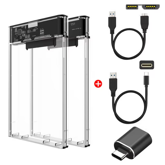 2.5” HDD/SSD Behuizing USB 3.0 en Type-C – Externe Hard Drive Case
