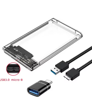 2.5” HDD/SSD Behuizing USB 3.0 en Type-C – Externe Hard Drive Case