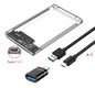 2.5” HDD/SSD Behuizing USB 3.0 en Type-C – Externe Hard Drive Case