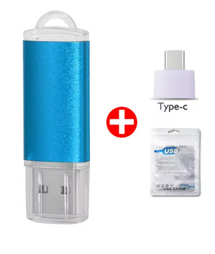 USB Flash Drive Type-C en USB-A – Compacte Metalen USB Stick