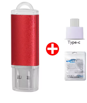 USB Flash Drive Type-C en USB-A – Compacte Metalen USB Stick