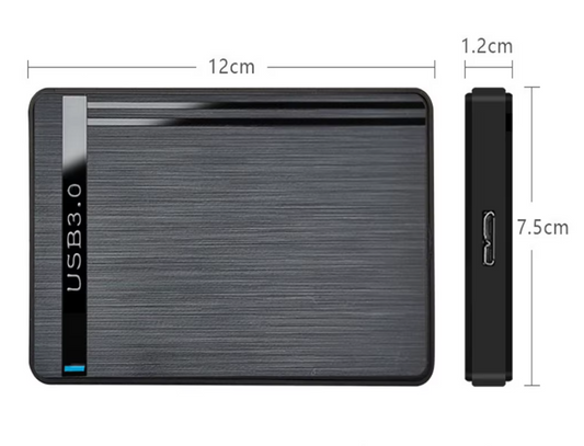 2.5” HDD/SSD Behuizing USB 3.0/Type-C – Externe Opslag Case